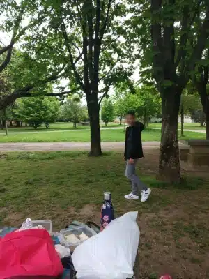 Pique nique au parc Bazin